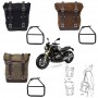 Borsa laterale in crosta di cuoio 10L-14L + telaio BMW R12 NineT sx Unitgarage