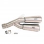 BMW R12 and R12 nineT low double steel and titanium exhaust Unit Garage