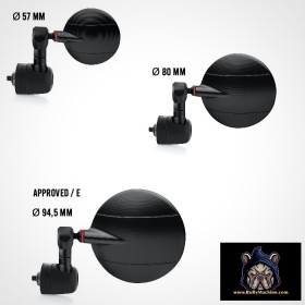 BMW R12 NineT End Mount Spy-R Rizoma mirror - black